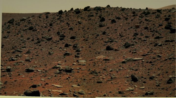 Rocky Skyline - Sol 1922 (Natural Colors; credits: Dr G. Barca & Lunar Explorer Italia)
nessun commento
Parole chiave: Martian Surface - Rocks of various size and shape