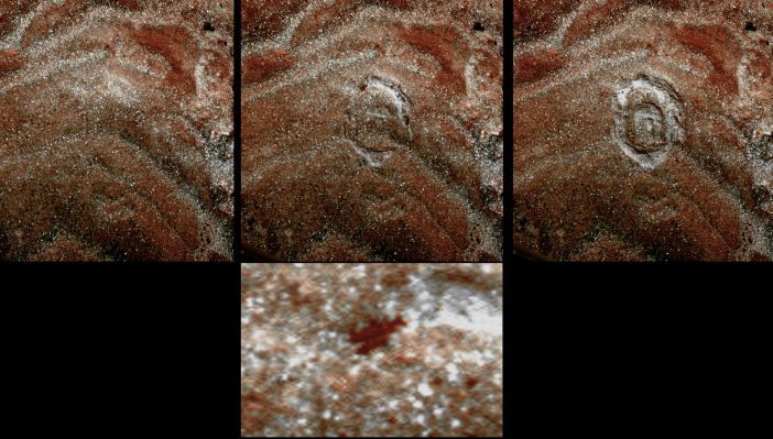 Controversial Surface Feature - Sol 2006 (Superdefinition and Natural - but enhanced - Colors; credits: Dr M. Faccin & Lunexit)
nessun commento
Parole chiave: Martian Surface - Controversial