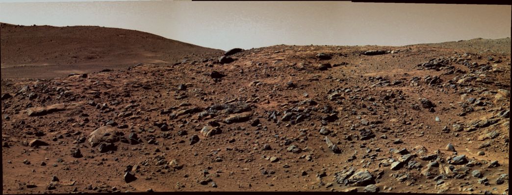 Rocky Landscape - Sol 297 (natural colors; credits: Dr G. Barca)
Una bellissima interpretazione, in Colori Naturali, del "Deserto" di Gusev. Complimenti al Dr Barca, ancora una volta.
Parole chiave: Mars Panorama - Gusev Crater
