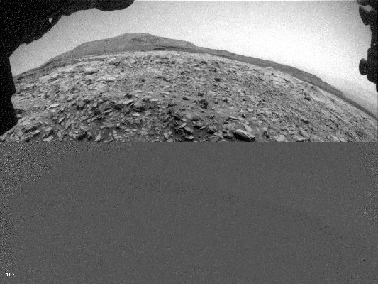 WInds... - Sol 3418 (GIF-Movie)
Caption NASA Originale:"NASA’s Curiosity Mars rover used one of its Hazard-Avoidance Cameras (Hazcams) to catch this dusty wind gust blowing overhead on March 18, 2022, the 3,418th Martian day, or sol, of the mission. Scientists believe it’s a wind gust rather than a dust devil since it doesn’t appear to have the trademark vorticity, or twisting, of a dust devil.

The series of images captured by the Hazcam is viewable in the top image; the bottom image shows the frames after they’ve been processed by change-detection software, which helps the viewer see how the wind gust moves over time.".
Parole chiave: Martian Surface and Sky