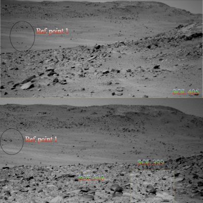 Points of View... - Soles 398, 399 and 405
nessun commento
Parole chiave: Martian Surface - Controversial Surface Feature - "The Beaver"