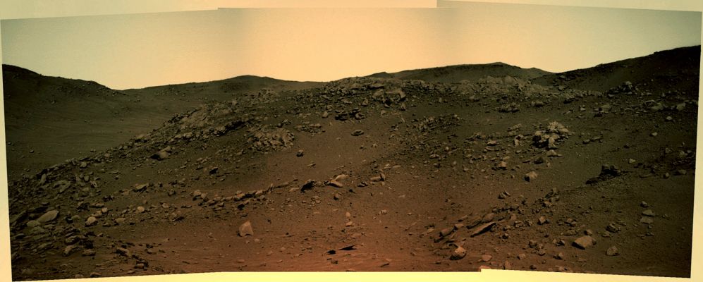 Martian Afternoon - Sol 398 (Photomosaic + MULTISPECTRUM; credits: Dr G. Barca & Lunexit)
nessun commento
Parole chiave: Mars Panorama - Gusev Crater