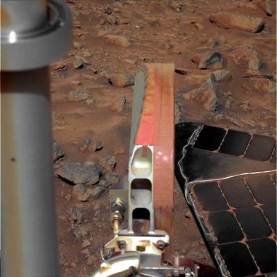 Looking from above... - Sol 425 (possible True Colors; credits: Dr G. Barca)
nessun commento
Parole chiave: Spacecraft - MER Spirit - Antenna MAST, Solar Panels and Surface