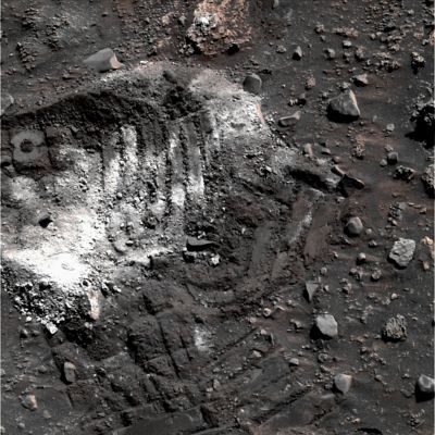 Rover Tracks - Sol 431 (possible True Colors; credits: Dr G. Barca)
nessun commento
Parole chiave: Martian Surface - Rover Tracks, Pebbles and Salts