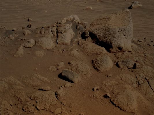 Methuselah Outcrop - Sol 471 (Absolute Natural Colors; credits for the additional process. and color.: Dr Paolo C. Fienga - Lunexit Team)
nessun commento
Parole chiave: Martian Surface - Outcrop with big Boulders