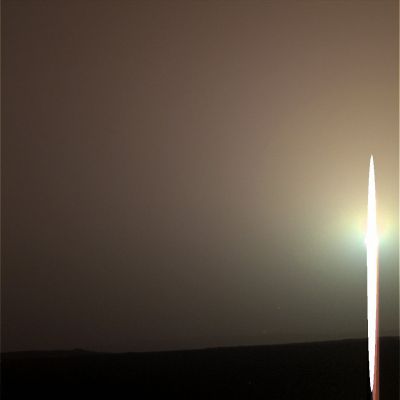 Late Afternoon on Mars... - Sol 476 (Natural Colors; credits: Dr G. Barca)
Una splendida immagine, un processing davvero superbo!
Parole chiave: Martian Sunset