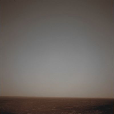 Late Morning on Mars - Sol 520 (Absolute Natural Colors; credits for the additional process. and color.: Dr Paolo C. Fienga - Lunexit Team)
Left Navigation Camera Non-linearized Downsampled EDR acquired on Sol 520 of Spirit's mission to Gusev Crater at approximately 10:16:08 Mars Local Solar Time. 
Parole chiave: Martian Horizon - Gusev Crater