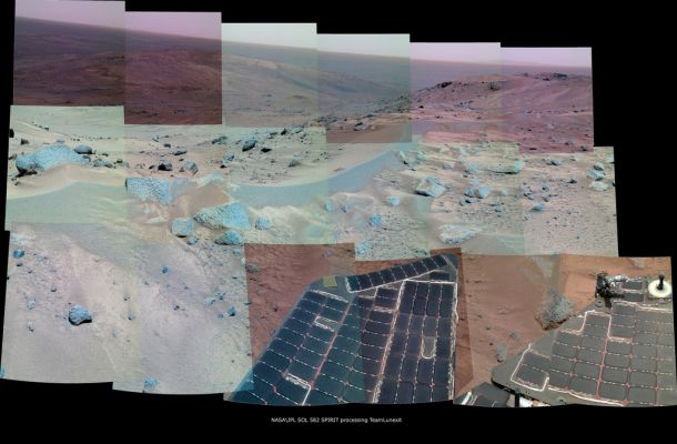 On Top of My World... - Sol 582 (an Image Mosaic by Dr Marco Faccin - Lunexit Team)
nessun commento
Parole chiave: Martian Surface - Husband Hill