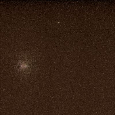 Night Sky, Stars and (maybe) Phobos - Sol 595 (1 - credits: Dr G. Barca)
nessun commento
Parole chiave: Martian Sky