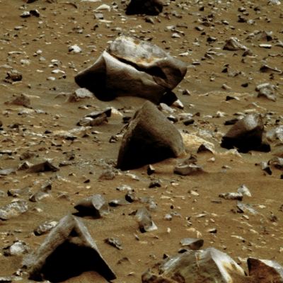 Unusually-looking Rocks - Sol 668 (Natural Colors; credits: Dr G. Barca &  Lunar Explorer Italia)
nessun commento
Parole chiave: Martian Surface - Rocks of various shapes and dimensions