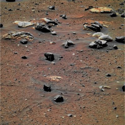 Reddish Dust and Black Rocks - Sol 685 (possible True Colors; credits: Dr G. Barca)
nessun commento
Parole chiave: Martian Surface - Rocks and Sand