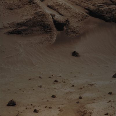 Spectacular Outcrop! (6) - Sol 694 (Absolute Natural Colors; credits for the additonal process. and color.: Dr Paolo C. Fienga - Lunar Explorer Italia)
Original caption:"Left Pan-Cam Non-linearized Full frame EDR acquired on Sol 694 of Spirit's mission to Gusev Crater at approx. 13:32:03 MLT. Camera commanded to use Filter 2 (753 nm)". 
Parole chiave: Martian Surface - Rocky Outcrops, isolated Rocks and Sand