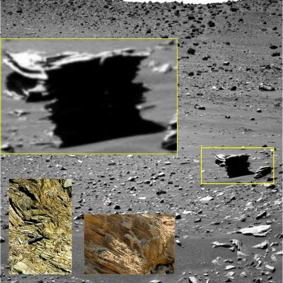 Mars and Earth: a comparison - Sol 765 (insets by Dr Gualtiero La Fratta)
Rocce "bizzarre" su Marte? Si, quasi una regola! Ma anche la Terra non scherza (come il bravissimo Dr La Fratta ci mostra e ci ricorda)...
Parole chiave: Martian Surface - Unusually-looking Rock