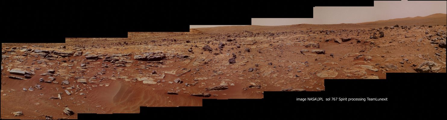 Skyline - Sol 767 (an Image-Mosaic in Natural Colors by Dr Marco Faccin - Lunexit Team)
nessun commento
Parole chiave: Mars Panorama - Gusev Crater