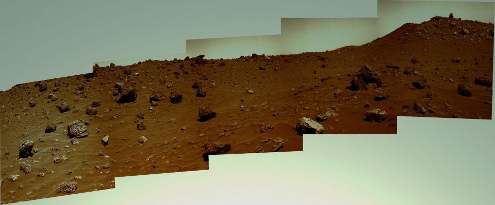 Boulder Field and a "lookout rock" - Sol 806 (Natural Colors; credits: Dr G. Barca and Lunar Explorer Italia)
nessun commento
Parole chiave: Mars Panorama - Gusev Crater