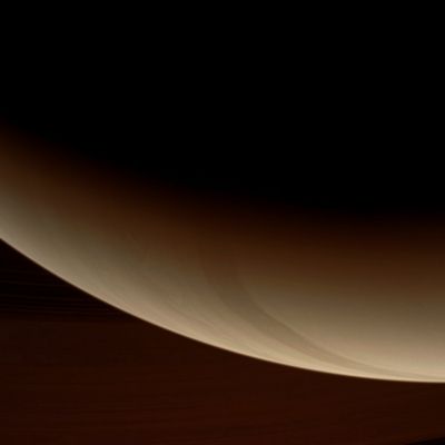 High Southern Latitudes (Natural Colors; credits: Lunar Explorer Italia)
Caption NASA:"Intricate curlicues and circular patterns of storms swirl through the High Latitudes near Saturn's South Pole in this image from the Cassini Spacecraft. 

The view was obtained at a distance of approx. 588.000 Km (such as abpout 365.000 miles) from Saturn and at a Sun-Saturn-Spacecraft, or Phase, Angle of 140°. At this High Phase Angle, the Sun is illuminating the limb of the Planet from almost the opposite side of Saturn from the Spacecraft.The image was taken with the Cassini Spacecraft wide-angle camera on Jan. 5, 2009 using a spectral filter sensitive to wavelengths of near-InfraRed Light centered at 752 nanometers. 
Image scale is roughly 32 Km (about 20 miles) per pixel".
Parole chiave: Saturn - Southern Hemisphere