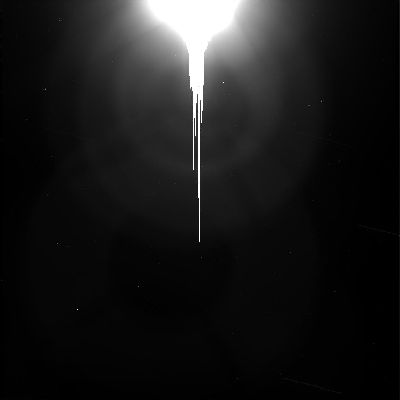 Streak or Star-trail? (GIF-Movie; credits: Dr G. Barca)
Osservando questo splendido GIF-Movie del Dr Barca, le risposte mancano e le domande - almeno, a nostro parere... - aumentano!

Cassini, rispetto ad Encelado, è quasi ferma (ed anche le stelle sullo sfondo lo dimostrano). E tuttavia, qualcosa "si fugge" davanti agli occhi elettronici della Sonda... 
Probabilmente si tratta solo di una delle tante "Lune Minori" di Saturno oppure - chissà - si potrebbe trattare di un "Corpo Errante". Ma la Verità...La Verità era (e resta) elusiva.

Voi che ne pensate?
Parole chiave: GIF-Movie