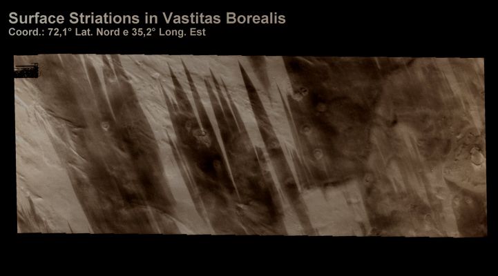 Surface Striations in Vastitas Borealis (Absolute Natural Colors; credits for the additional process. and color.: Dr Paolo C. Fienga - Lunexit Team)
nessun commento
Parole chiave: Mars from orbit - Vastitas Borealis Region