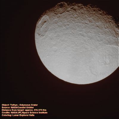 The cratered Lands of Tethys (6)
nessun commento
Parole chiave: Saturn's Moons - Tethys