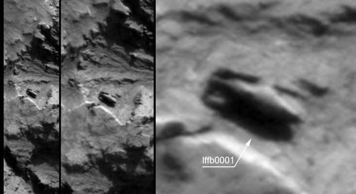 What is THAT??? (by Dr Marco Faccin)
Un nuovo - e, per certi versi ed aspetti, sconcertante - dettaglio Marziano che ci lascia senza parole.
Si tratta dell'ultima Scoperta del nostro Marco Faccin. Perdonateci ma, per ovvi (e RECENTI!) motivi, non ce la siamo proprio sentita di pubblicare il seriale dal quale questo dettaglio è stato estrapolato (seriale che è comunque disponibile per i Soci, i Collaboratori e gli Amici di Lunexit che ne facciano espressa richiesta).

La domanda è ovvia: secondo Voi, che cosa stiamo guardando?

Parole chiave: Mars from orbit - Extremely Controversial Surface Feature