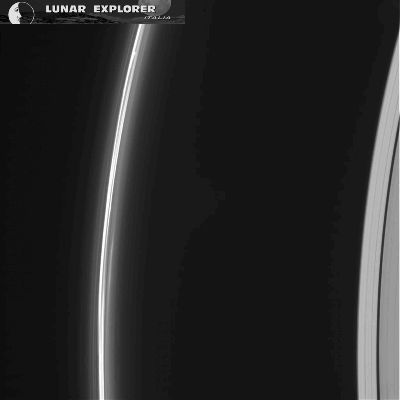 In the Rings (a GIF-Movie by Dr Gianluigi Barca - Lunar Explorer Italia/Italian Planetary Foundation)
Once (actually, only a few decades ago...), we used to think that the Rings of the Gas-Giant Planet Saturn were something unique in the Universe. Now, after we have seen Rings and/or Ring-Arcs and Ringlets around each and every one of the other three Gas-Giant Planets Jupiter, Uranus and Neptune, we do know that the Rings of Saturn are just the Most Extensive (---> i.e.: the Widest) Planetary Ring System in the Solar System. The Rings of Saturn - according to the majority of the Planetary Scientists - mostly consist of countless, small particles of Ice and Dust (ranging, in size, from micrometres to a few metres), which orbit around Saturn. As a matter of fact, the Ring Particles are made almost entirely of Water Ice, with some contamination from Dust and - maybe - other (minor) Elements. 
As everybody should know, although reflection from the Rings increases the brightness of Saturn, the Rings themselves are not visible from Earth with unaided vision. In the AD 1610, however (such as one year after the Italian Astronomer Galileo Galilei first turned a telescope to the Sky), the Rings of Saturn appeared in all their beauty and Galileo Galilei became the very first person to observe them, even though he could not see them well enough to discern their true nature. Afterwards, in the AD 1655, the Dutch Mathematician and Astronomer Christiaan Huygens was the first one to describe them as a Disk made by (some kind of) Material surrounding (---> orbiting around) Saturn. Although many people still believe that the Rings of Saturn are made by a series of tiny Ringlets (a concept that goes back to Laplace), it is way more correct to think of them (like some NASA Scientists recently suggested) as an Annular Disk with concentric Local Maxima and Minima in both Density and Brightness. The Rings have numerous Gaps where the Particles' Density drops sharply: two of these Gaps opened because of the action of small (and known) really small moons which are actually "embedded" within them, while many others are located in specific places where the Tidal Forces exercized by (resonating) Saturnian moons create a phenomenon of Gravitational Destabilization of entire regions of the Rings themselves. Stabilizing resonances, on the other hand, can be considered responsible for the stability (and longevity) of several Rings (think about, for instance, to the Titanian Ringlet and the G-Ring). Well beyond the Main Rings, there is the so-called "Phoebe Ring", which is tilted at an angle of 27° as to the other Rings and, just like Phoebe, orbits in a Retrograde fashion.
Furthermore, and just out of Intellectual Curiosity, we wish to highlight that we believe, as IPF, after we examined (in extreme detail) several hundreds of close-up pictures of the Rings which were all obtained during the last Saturnian Equinox, that there should (and could well) be a few (relatively wide) Regions of the Rings themselves that are NOT made by Orbiting Ice and Dust Particles, but rather by orbiting "Pavings", such as by Aggregated Particles of Ring Material that, since they were positioned/located in specific regions within the Rings where they neither did nor do suffer any - or, maybe, just a negligible - Tidal Stress, in time joined together and formed something like "Floating Rocky Slates" (which means, in other words, the "flat" equivalent of a so-called "rubble-pile" Asteroid).
Parole chiave: GIF-Movies - Saturn's Rings