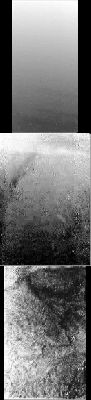 On the way down... - Sol 1 (GIF-Movie; credits: Dr G. Barca)
La consistenza apparente (e cioè sulla base dell’osservazione visuale diretta) del suolo di Titano suggerisce quella della sabbia umida e ciò ha fatto pensare che il terreno su cui si è poggiata la Huygens Probe possa essere periodicamente (rectius: frequentemente) soggetto al passaggio di liquidi.

Ad onor del vero, le immagini della superficie di Titano ottenute da Huygens – certo suggestive, ma poche e di mediocre qualità – non ci sono state di grande aiuto per comprendere in maniera adeguata la realtà superficiale di Titano e quindi, per fornire al Lettore un’idea di quello che un ipotetico astronauta potrebbe realmente vedere in seguito ad un Landing sulla “Luna Nebbiosa”, abbiamo dovuto fare ricorso ad una serie di riflessioni e speculazioni.


Parole chiave: GIF-Movie