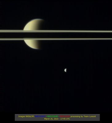 Do dimensions count? (an Image-Mosaic in Natural Colors by Elisabetta Bonora - Lunexit Team)
nessun commento
Parole chiave: Saturnian Moons - Mimas and Titan