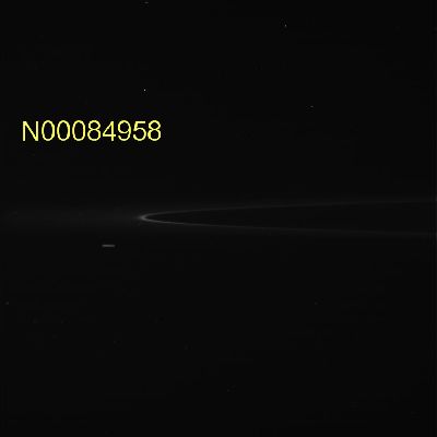 A "UFO" in the Space of Saturn? (1)
Grazie allo splendido lavoro del Dr Gianluigi Barca (Presidente di Lunar Explorer Italia, Sez. Piemonte e Liguria - http://www.lunarexplorer.it/) - il quale ha isolato ed analizzato in dettaglio una serie di 13 frames che, ad un'occhiata superficiale, sembravano non possedere alcun valore particolare - siamo in condizione di proporVi una straordinaria ripresa di quello che sembra essere un autentico UFO il quale attraversa il campo visivo di una delle fotocamere a bordo della Sonda Cassini mentre quest'ultima è impegnata a riprendere la debole luminescenza che caratterizza l'Anello "G" del Gigante Gassoso. 
I frames adottati dal Dr Barca per la realizzazione del GIF-movie vanno dal n. N00084958 al n. N00084971. 

Le informazioni contestuali ai frames NASA impiegati, purtroppo, non ci forniscono indicazioni per poter calcolare in alcun modo (neppure in maniera del tutto approssimativa) nè il tempo intercorso fra scatto e scatto, nè la distanza percorsa dalla Sonda Cassini nello Spazio di Saturno fra il primo e l'ultimo scatto considerati ai fini della realizzazione del GIF-movie.

Comunque, usando la Logica, il Buon Senso, la Prudenza e l'Esperienza, possiamo dire che l'oggetto in movimento, anche se (teoricamente) potrebbe essere solo una shepherd-moon (ossìa una luna-pastore) il cui scopo è quello di mantenere gravitazionalmente in equilibrio l'Anello "G" di Saturno e che SEMBRA scappare via veloce solo perchè i frames che la riprendono potrebbero, a loro volta, essere stati ottenuti a grande distanza di tempo - ergo di spazio - l'uno dall'altro, è pur vero che l'effetto "striscia" il quale, a volte, caratterizza le fotografie "mosse" dei satelliti minori di Saturno (un effetto che deve la sua causa al concorso di circostanze quali la lunghezza della esposizione in rapporto alla distanza Sonda/Target ed alla velocità relativa dei due corpi) non si è MAI presentato (a nostra memoria) in una forma così accentuata ed ingannevole.

Parole chiave: GIF-Movie