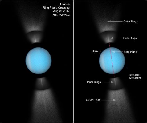 Going, Going, Gone: Hubble captures Uranus's Rings on Edge (4)
nessun commento
Parole chiave: From Space Images - Hubble Space Telescope - Uranus
