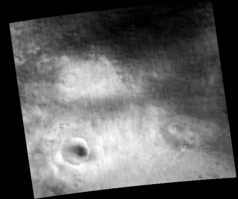 Vastitas Borealis
Longitude of image center: 29,58° West
Latitude of image center: 66,50° North
Scaled pixel width: 267,54 meters
Scaled image width: 130,27 Km
Scaled image height: 114,38 Km
Solar Longitude (Ls): 168,37°
Local True Solar Time: 14,28 decimal hours
Emission Angle: 3,69°
Incidence Angle: 66,00°
Phase Angle: 63,52°
North Azimuth: 96,29°
Sun Azimuth: 314,23°
Spacecraft Altitude: 428,08 Km
Slant Distance: 428,87 Km
Parole chiave: Mars from orbit - Vastitas Borealis Region