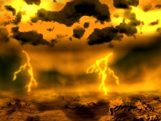 Venusian Lightnings
Caption ESA:"The magnetometer (MAG) on board ESA’s Venus Express detected wave signals that show evidence of lightning in the atmosphere".
Parole chiave: Artistic Interpretations of the Solar System