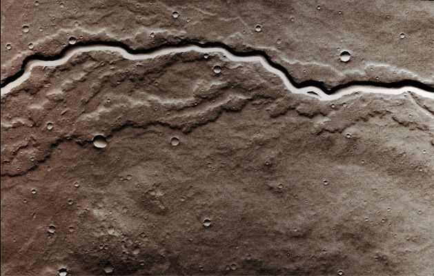 Volcanic River (1 - Enhanced, Sharpened and Saturated Natural Colors; credits for the additional process. and color.: Dr Paolo C. Fienga - Lunexit Team)
Image information: VIS instrument;
Latitude: 13,9° North;
Longitude: 145,8° East;
Resolution: 18 meter/pixel.


Parole chiave: Mars from orbit - Volcanic Features - Lava Channel on Lava Flows