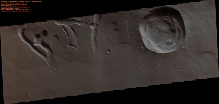Collapse Features on the Eastern Flank of Ascraeus Mons (Natural Colors; credits: Dr Paolo C. Fienga - Lunexit Team)
nessun commento
Parole chiave: Mars from orbit - Volcanoes - Ascraeus Mons (East Flank)