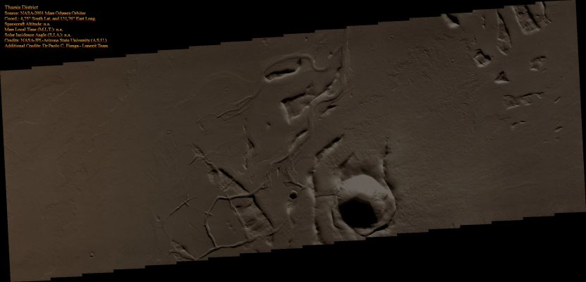 Features of Tharsis' Volcanic District (Absolute Natural Colors; credits for the additional process. and color.: Dr Paolo C. Fienga)
nessun commento
Parole chiave: Mars from orbit - Tharsis Region