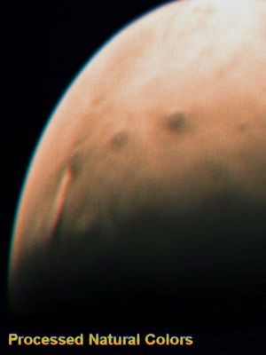Arsia Mons is erupting? (Processed Natural Colors; credits for the additional process. and color.: Dr Marco Faccin - Lunexit Team)
nessun commento
Parole chiave: Mars from orbit - Tharsis Province - Controversial