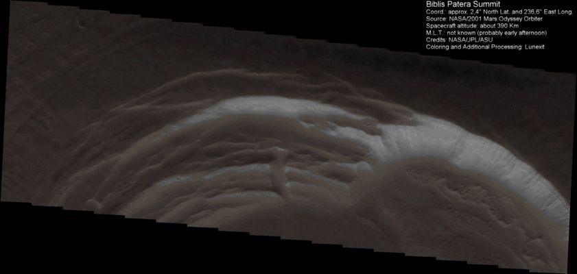 Biblis Patera (Absolute Natural Colors; credits for the additional process. and color.: Dr Paolo C. Fienga - Lunexit Team)
nessun commento
Parole chiave: Mars from orbit - Volcanoes - Biblis Patera