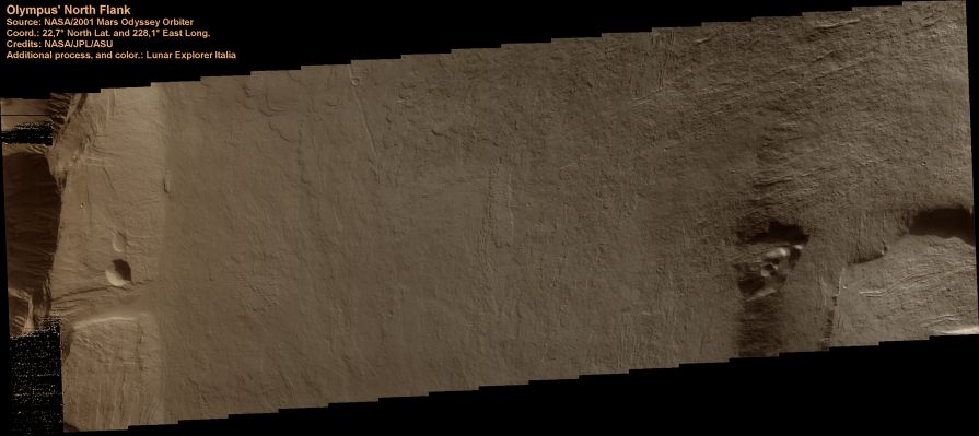 Portion of Olympus Mons' Northern Flank (Absolute Natural Colors; credits for the additional process. and color.: Dr Paolo C. Fienga - Lunexit Team)
nessun commento
Parole chiave: Mars from orbit - Volcanoes - Olympus Mons