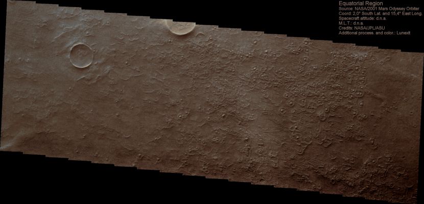 Windworks (Natural Colors; credits for the additional process. and color.: Dr Paolo C. Fienga)
nessun commento
Parole chiave: Mars from orbit - Aeolian Features