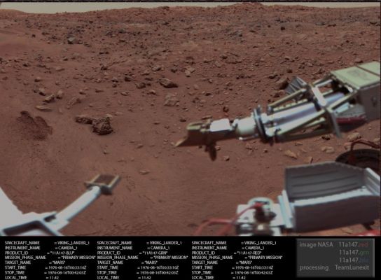 Working on Mars (METADATA and Natural Colors; credits: Dr M. Faccin - Lunexit Team)
nessun commento
Parole chiave: Martian Surface - Chrise Planitia