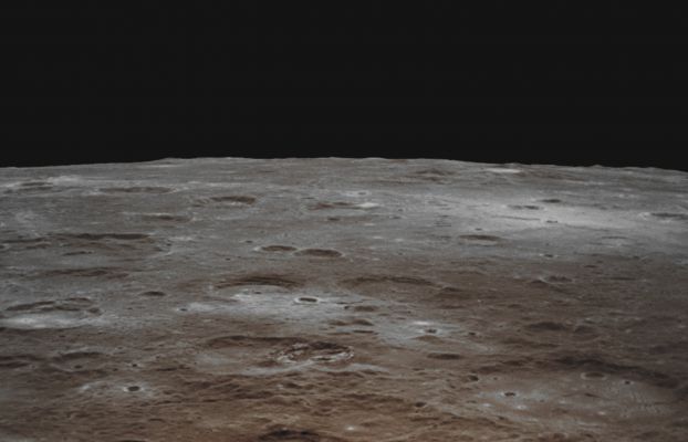 Mercurian Horizon (Absolute Natural Colors; credits for the additional process. and color.: Dr Paolo C. Fienga/Lunar Explorer Italia/Italian Planetary Foundation)
In this image, Mercury's Cratered Surface stretches to the Horizon. Limb images with the Wide Angle Camera (WAC) have been a part of MDIS imaging campaigns since the beginning of orbital operations. A few months ago, in June 2012, NAC images of Mercury's Limb were added to the regular weekly observations, resulting in a few images each week with dramatic views of Mercury's Horizon such as seen here.
This image was acquired as part of MDIS's limb imaging campaign. Once per week, MDIS captures images of Mercury's Limb, with an emphasis on imaging the Limb of the Southern Hemisphere. These Limb images provide information about Mercury's shape and complement measurements of topography made by the Mercury Laser Altimeter (MLA) of Mercury's Northern Hemisphere.

Date acquired: July 17, 2012
Image Mission Elapsed Time (MET): 250986760
Image ID: 2215464
Instrument: Narrow Angle Camera (NAC) of the Mercury Dual Imaging System (MDIS)
Center Latitude: 30,3° South
Center Longitude: 59,4° East
Scale: the bottom of the image is approximately 300 Km (about 190 miles) in length
Parole chiave: Mercury from orbit - Limb