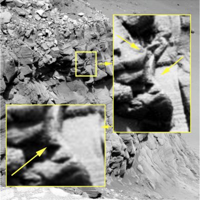 "Tubular Bells"... - Sol 1213 (CTX Frame and EDMs nn.1 e 2 - credits: Ivana Tognoloni - Lunexit Team)
Dalla nostra Amica e Senior Partner, Ivana Tognoloni, ci giunge l'invito (che raccogliamo con piacere) a gettare un'occhiata attenta e disincantata ad una bizzarra Surface Feature che caratterizza l'Inner Rim del Cratere Victoria.

Si tratta di un profilo "simil-tubolare", con fissurazione "a gomito", che abbiamo già incontrato altre volte e che - ad oggi - nessuno è ancora riuscito a spiegarci in maniera completa ed esaustiva. 

ATTENZIONE: nessuno di noi ha detto (nè scritto!) che si tratta di una Surface Feature avente una Matrice non naturale! Stiamo solo dicendo che si tratta di un rilievo "curioso, bizzarro ed intrigante", che merita di essere guardato più da vicino e con curiosità.

Proviamo a farlo insieme...
Parole chiave: Martian Surface - Craters - Victoria Crater - Controversial Feature