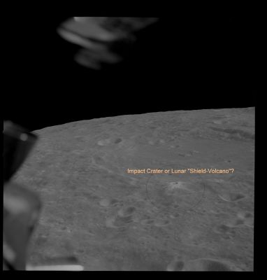 AS 10-29-4181 - Chaplygin Crater and a (possible) small Lunar Shield-Volcano
Image Collection:  70mm Hasselblad 
Mission:  10 
Magazine:  29 
Magazine Letter:  P 
Latitude:  8,2° South
Longitude: 151,0° East
Film Type:  3400 
Film Width:  70 mm 
Film Color:  black & white 
Feature(s):  CHAPLYGIN
Parole chiave: The Moon from orbit - Craters - Chaplygin