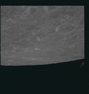 AS 17-151-23166 - Mendeleev and the Lunar Equator
Image Collection:  70mm Hasselblad 
Mission:  17 
Magazine:  151 
Magazine Letter:  OO 
Revolution:  2 
Latitude: 1° North
Longitude: 143° East
Lens Focal Length:  80 mm 
Camera Look: ---
Camera Tilt:  65° 
Camera Azimuth:  325 
Camera Altitude:  96 Km 
Sun Elevation (on Local Horizon): 64° 
Mission Activity:  REV 2 
Film Type:  SO-368 
Film Width:  70 mm 
Film Color:  color
Feature(s):  MENDELEEV
Parole chiave: The Moon from orbit - Craters - Mendeleev