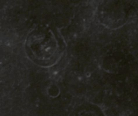 AS 17-152-23320 - Lunar Maria: Marginis, Smythii and Spumans (EDM - Absolute Natural Colors; additional process. and color.: Dr Paolo C. Fienga - Lunexit Team)
Per gli "Amanti" dell'Esotico: due Crateri (uno parzialmente circolare, con due lati (versante Est) decisamente "retti" - tipo "muraglie" - ed un altro craterino il quale, salva l'inclemenza dei bombardamenti meteorici, disegna un cerchio sostanzialmente perfetto) uniti da una sorta di "ponte". Inoltre, internamente al Cratere Maggiore (il Cratere più grande e più a Nord, tanto per intenderci), una struttura poligonale quasi regolare.
Affascinante...
Parole chiave: The Moon from Earth - Controversial Surface Feature