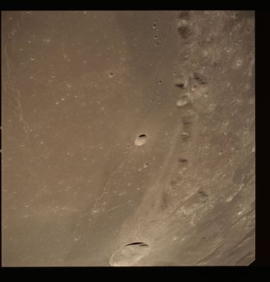 AS 17-153-23563 - On the way to Menelaus: Auwers and Tacquet (elab. in True Colors by Lunexit)
Image Collection:  70mm Hasselblad 
Mission:  17 
Magazine:  153 
Magazine Letter:  MM 
Revolution:  39 
Latitude:  16,8° North
Longitude: 19,1° East 
Lens Focal Length:  80 mm 
Camera Altitude:  109 Km 
Sun Elevation (on Local Horizon):  27° 
Mission Activity:  REV 39 
Film Type:  SO-368 
Film Width:  70 mm 
Film Color:  color
Parole chiave: The Moon from orbit - Craters - Menelaus, Auwers and Tacquet
