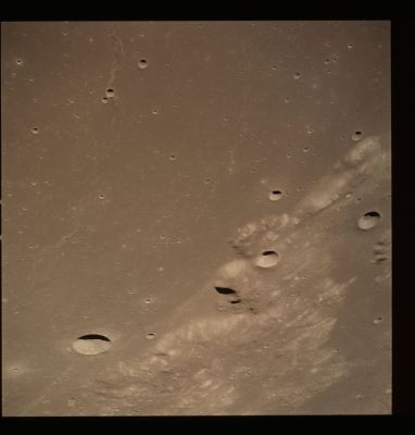 AS 17-153-23569 - Menalaus, Menelaus "A" and Sulpicius Gallus (elab. in True Colors by Lunexit)
Image Collection:  70mm Hasselblad 
Mission:  17 
Magazine:  153 
Magazine Letter:  MM 
Revolution:  39 
Latitude:  18,8° North
Longitude: 13,2° East 
Lens Focal Length:  80 mm 
Camera Altitude:  108 Km 
Sun Elevation (on Local Horizon):  21° 
Mission Activity:  REV 39 
Film Type:  SO-368 
Film Width:  70 mm 
Film Color:  color
Parole chiave: The Moon from orbit - Craters - Menelaus, Menelaus "A" and Sulpicius Gallus