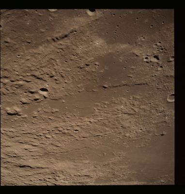 AS 17-153-23577 - The Manilius "F" Crater Region
Image Collection:  70mm Hasselblad 
Mission:  17 
Magazine:  153 
Magazine Letter:  MM 
Revolution:  39 
Latitude:  18,8° North
Longitude: 4,5° East
Lens Focal Length:  80 mm 
Camera Altitude:  105 Km 
Sun Elevation (on Local Horizon):  13° 
Mission Activity:  REV 39 
Film Type:  SO-368 
Film Width:  70 mm 
Film Color:  color
Parole chiave: The Moon from orbit - Craters - Manilius "F" Region
