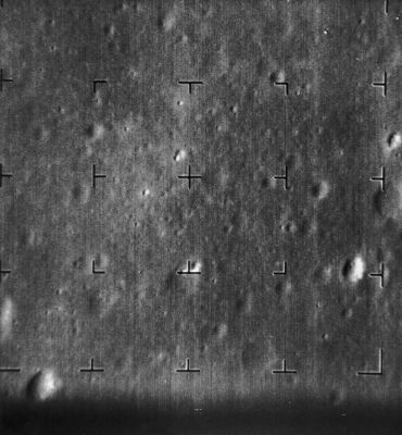 The Moon from Ranger-7: Mare Cognitum (3)
Ranger-7's ID:

Launched: 28 July 1964
Impacted Moon: 31 July 1964 at 13:25:49 UT
Location of impact: Latitude 10,70° South and Longitude 339,33° East - Mare Cognitum

Ranger-8's ID: 

Launched: 17 February 1965
Impacted Moon: 20 February 1965 at 09:57:37 UT
Location of impact: Latitude 2,71° North and Longitude 24,81° East - Mare Tranquillitatis
Parole chiave: The Moon