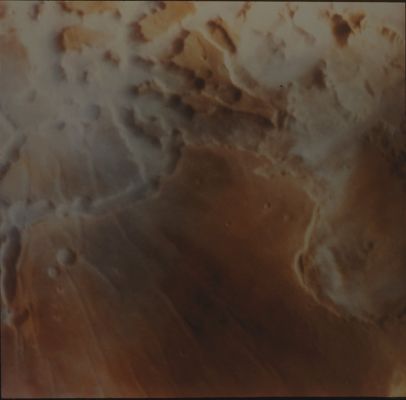 Mosaic P-18114 - Noctis Labyrinthus at Dawn (Absolute Natural Colors; credits for the additional process. and color.: Dr Paolo C. Fienga - Lunexit Team)
This image shows Early Morning Fog in the Noctis Labyrinthus Region of Mars, at the Westernmost End of the Valles Marineris Canyon System. This Fog, which is probably composed of Water Ice, is confined primarily to the low-lying Troughs, but occasionally extends over the adjacent Plateau. The Region shown here is about 300 Km across.
Parole chiave: Mars from orbit - Noctis Labyrinthus Region